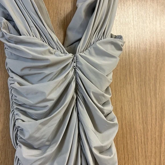 Keanan Plunging Ruched Mini Dress - Picture 8 of 8